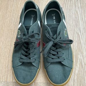 Lacoste Sideline 319 3 Women's Green Low Top Fashion Sneakers Size US 8/ EU 39.5